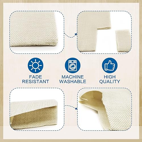 Miniatura 5 de Juego de 4 banderas de jardín de temporada, con texto en inglés "Hello Spring Summer Fall Invierno" con tarro de vidrio de arpillera para patio,