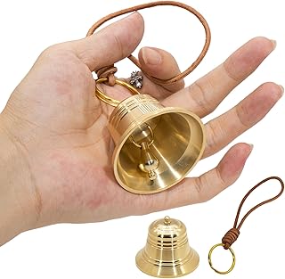 Bell for Door, Vintage Hanging Door Bell with Lanyard for Door Knob, Home, Outdoor and Garden Decoration