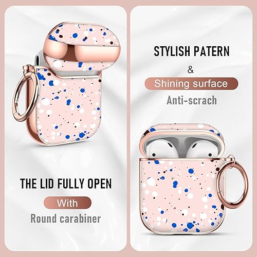 Vista 162 de Maxjoy for AirPods 2nd Generation Case, Unique Design Hard Protective Shockproof Airpods Case Cover with Keychain Compatible with Apple AirPods Sea
