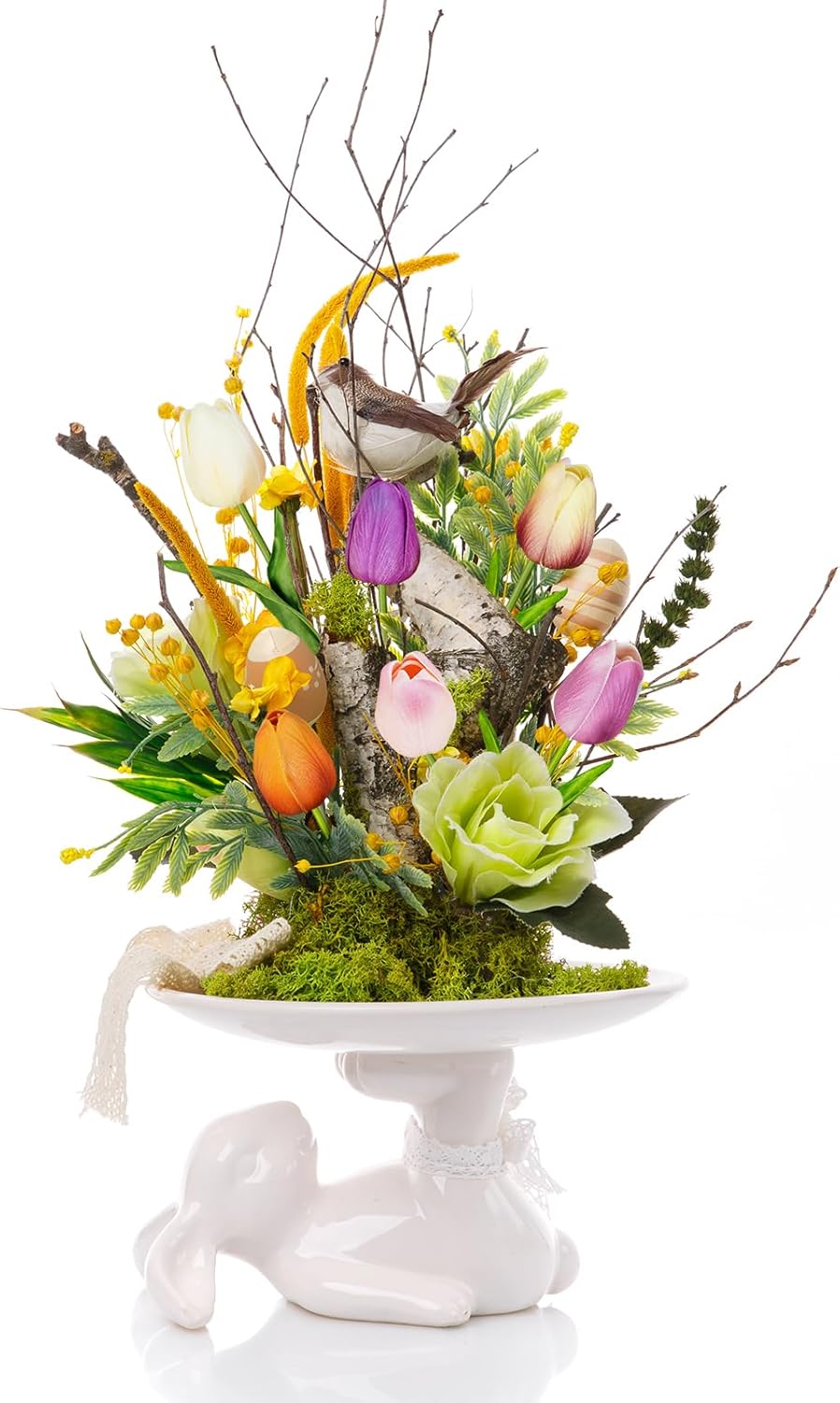 Winlyn 20 Pcs 10 Colors Artificial Tulip Flowers Stems Real Touch PU Tulips Multicolor Fake Tulip Bouquets Wedding Easter Spring Floral Arrangements Home Table Decorations - Image 7