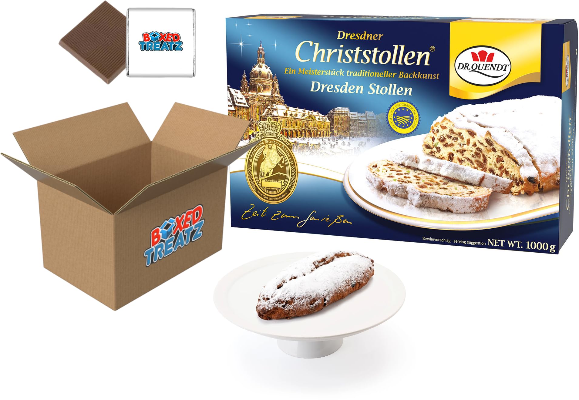 Christmas Stollen Bundle (1kg) Secret Spice Blend, Butter & Sultanas - Boxed Treatz