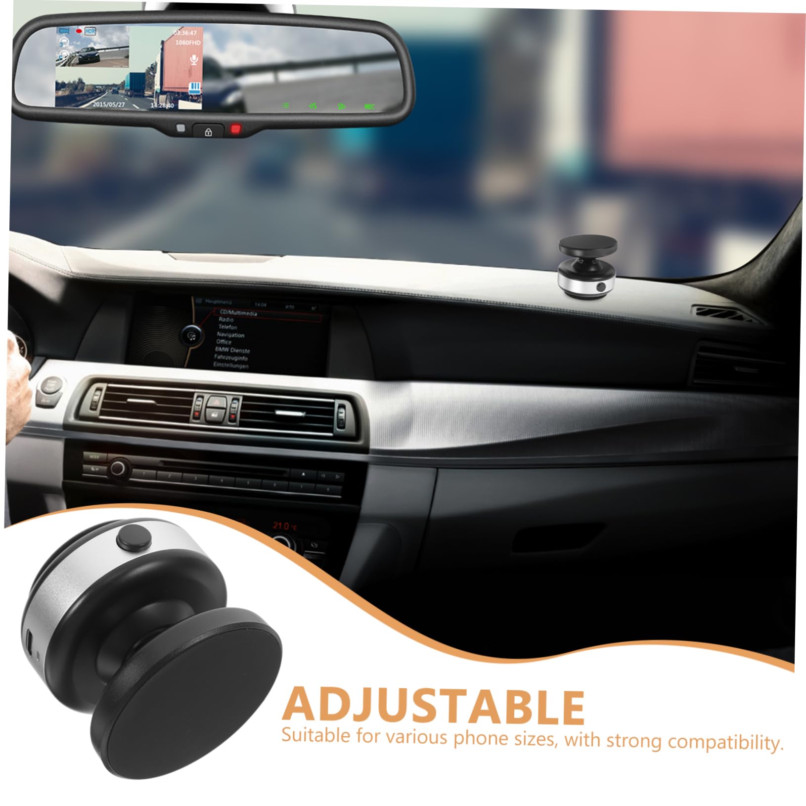 Soporte Teléfono Magnético para Coche Ventosa y Multiángulo Accesorio para Smartphones Succión y Diseño