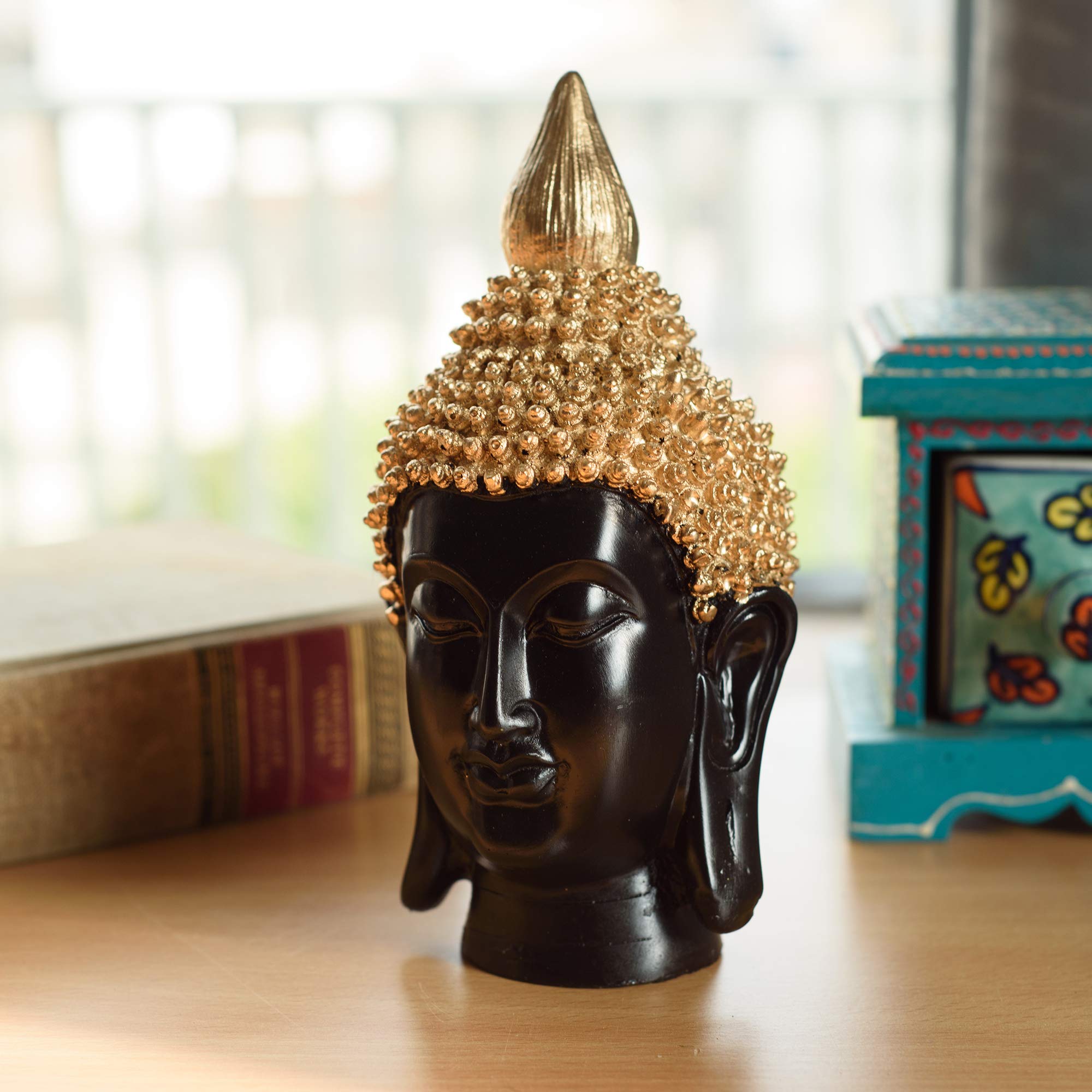 eCraftIndia Elegant Gold Hair Buddha Head (B078FYJFT6) Amazon Price History, Amazon Price Tracker
