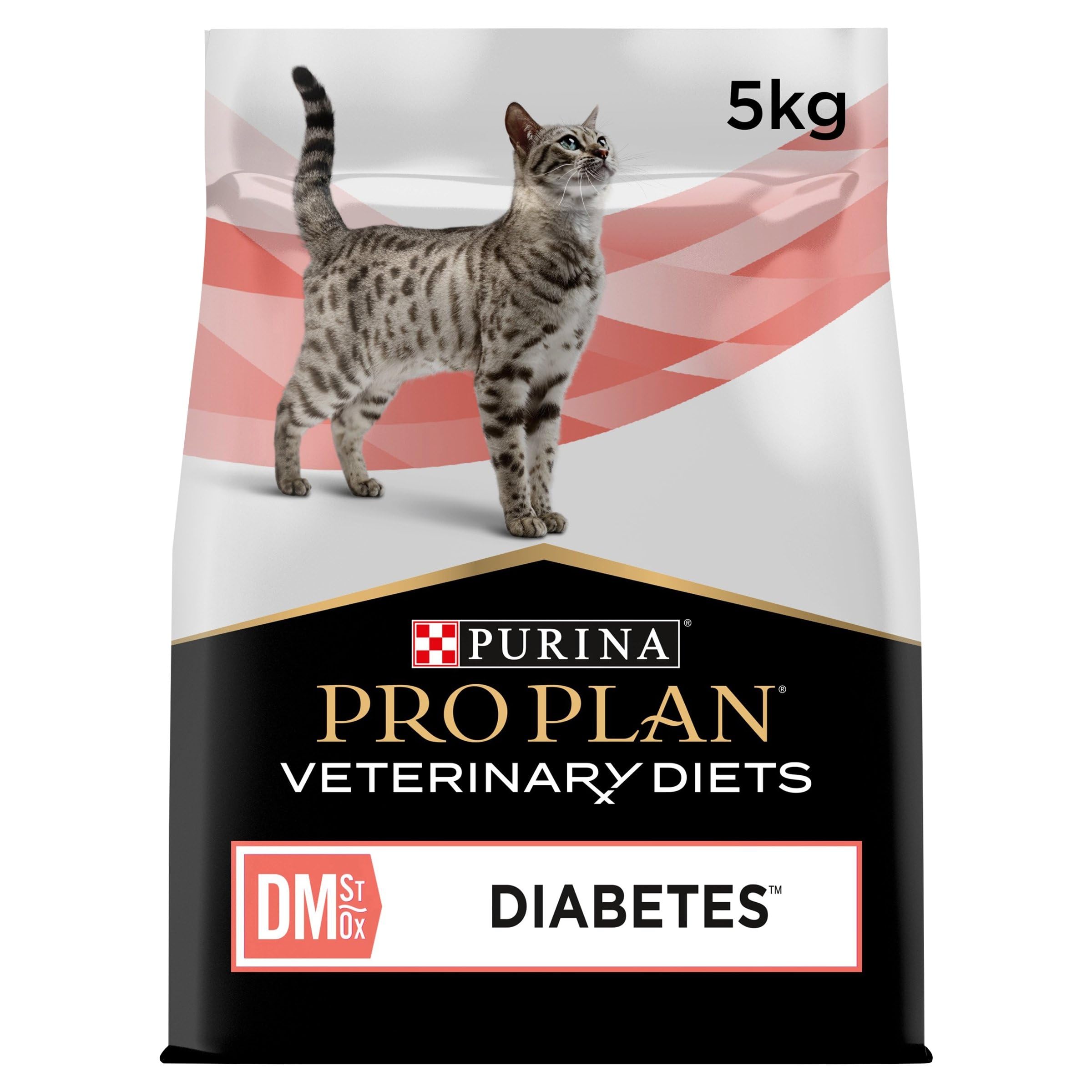 Purina PRO Plan, Veterinary Diets, Feline DM St/​Ox, alimento dietetico per Gatti diabetici, Cibo Secco, per la Gestione dell'obesità