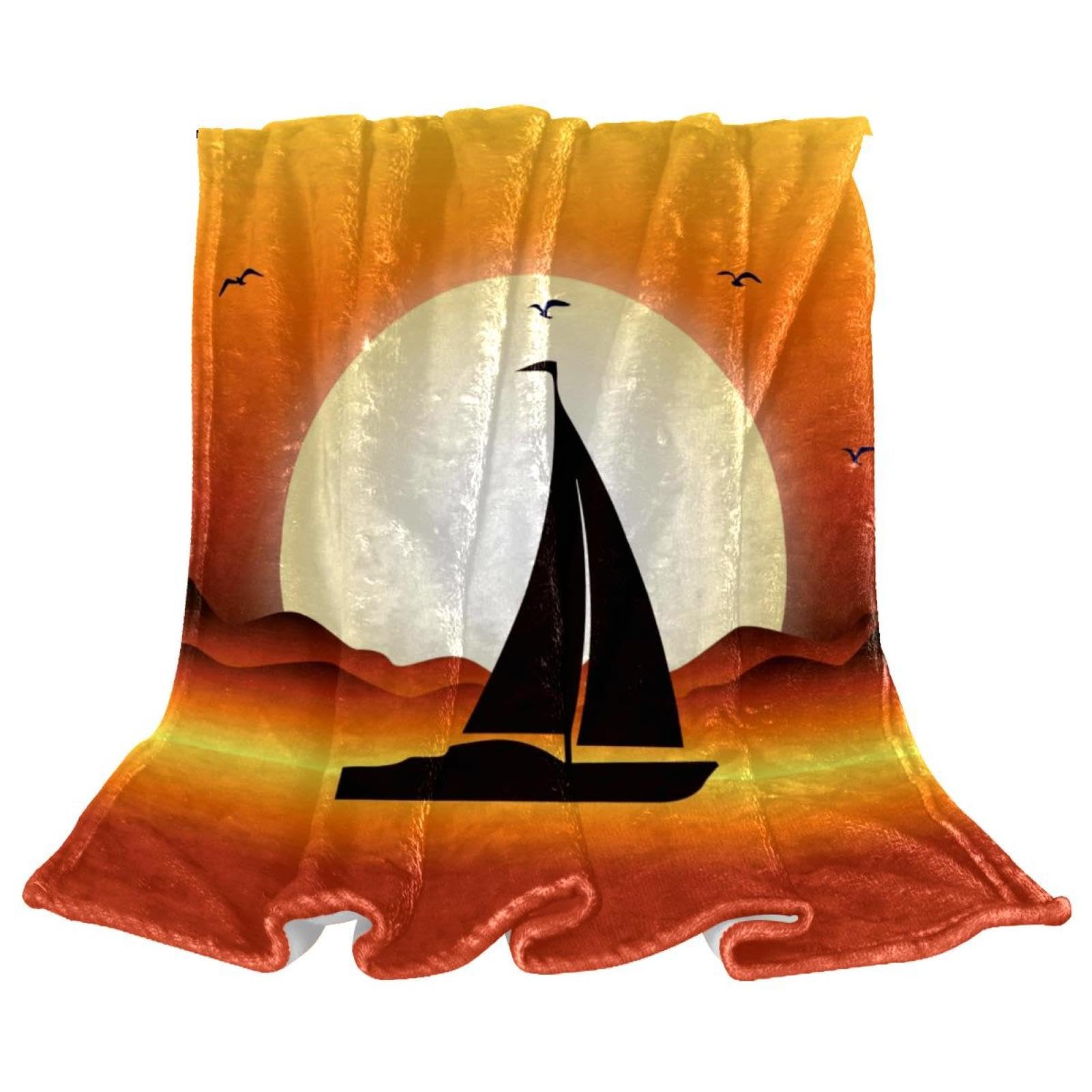 Couverture Polaire Bateau Couverture Plaid Chaude Douce Lit