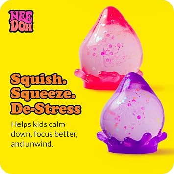 Schylling NeeDoh Dream Drop - Sensory Squeeze Toy, Dreamy Smooth Squeeze - 3 Tall - Colors May Vary 1 Pack
