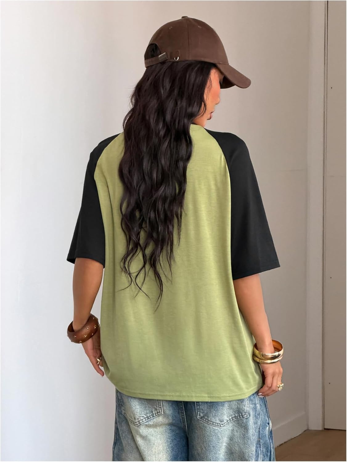 SOLY HUX Women's Cute Graphic T Shirts Preppy Baggy Tees Raglan Sleeve Aesthetic Oversized Tops Streetwear - Image 2