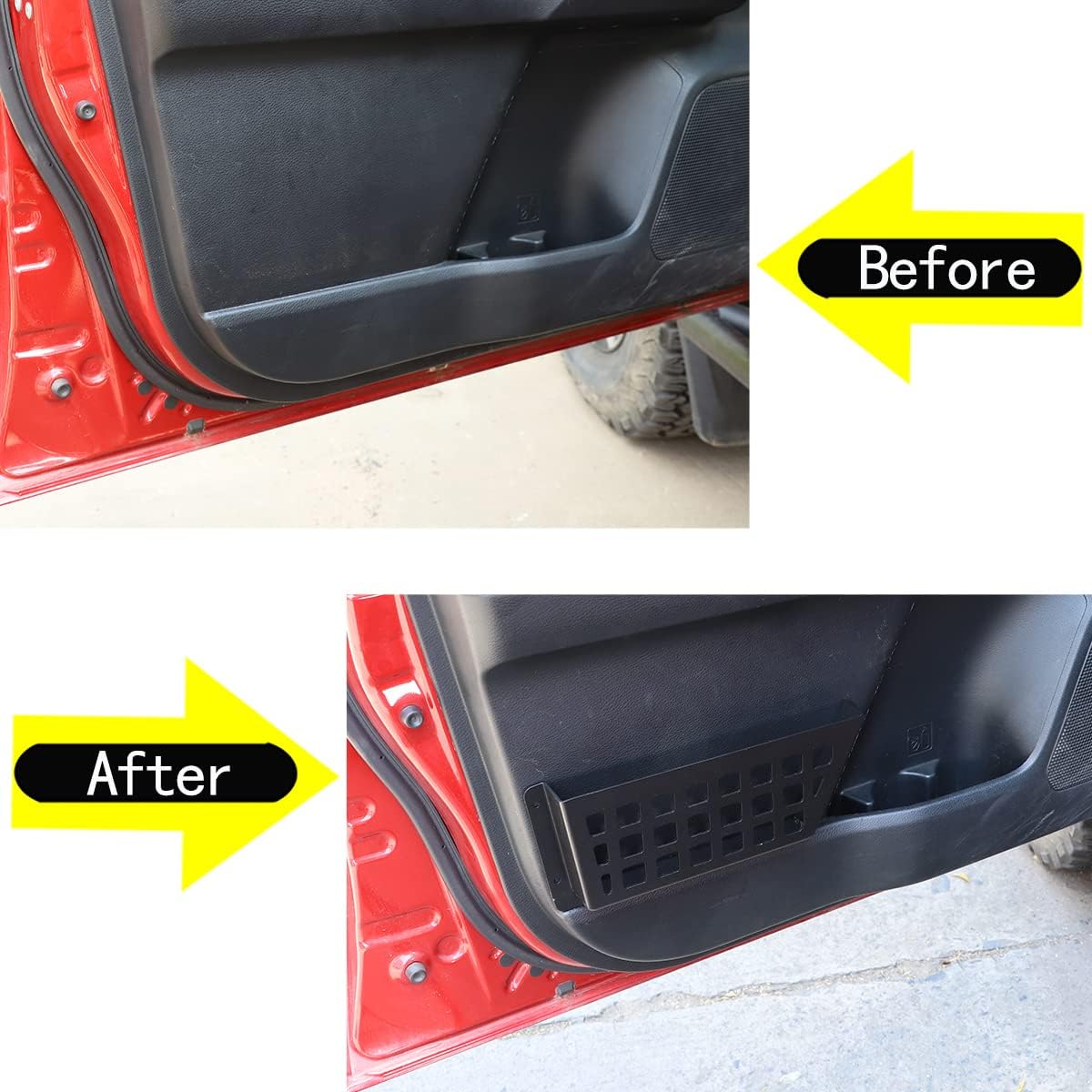 CHEAYAR Car Front Door Storage Holder Compatible with Toyota Tacoma 2016-2022, Door Side Insert Box Organizer, Front Door Storage Pockets, Interior Expansion Accessories (Front Door)