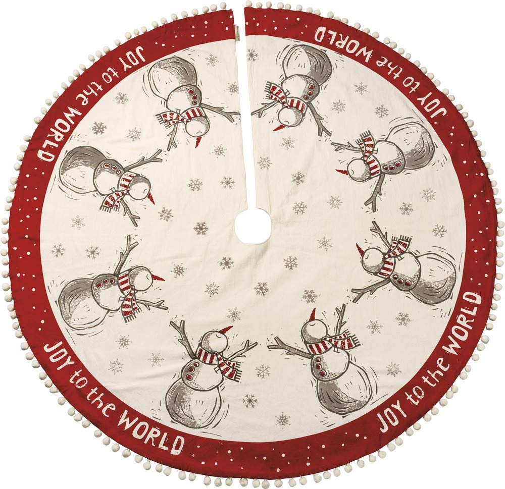Primitives by Kathy Block Art Style Tree Skirt, Joy to The World