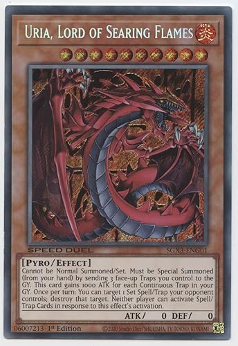 Uria, Señor de las llamas abrasadoras - SGX3-ENG01 - Secret Rare - 1 edición