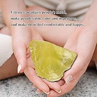 Vista 6 de Apengshi 1 piedra curativa de cristal natural de citrino crudo de 0.44 a 0.55 libras, piedras preciosas de cristal en bruto para pulir, pulir