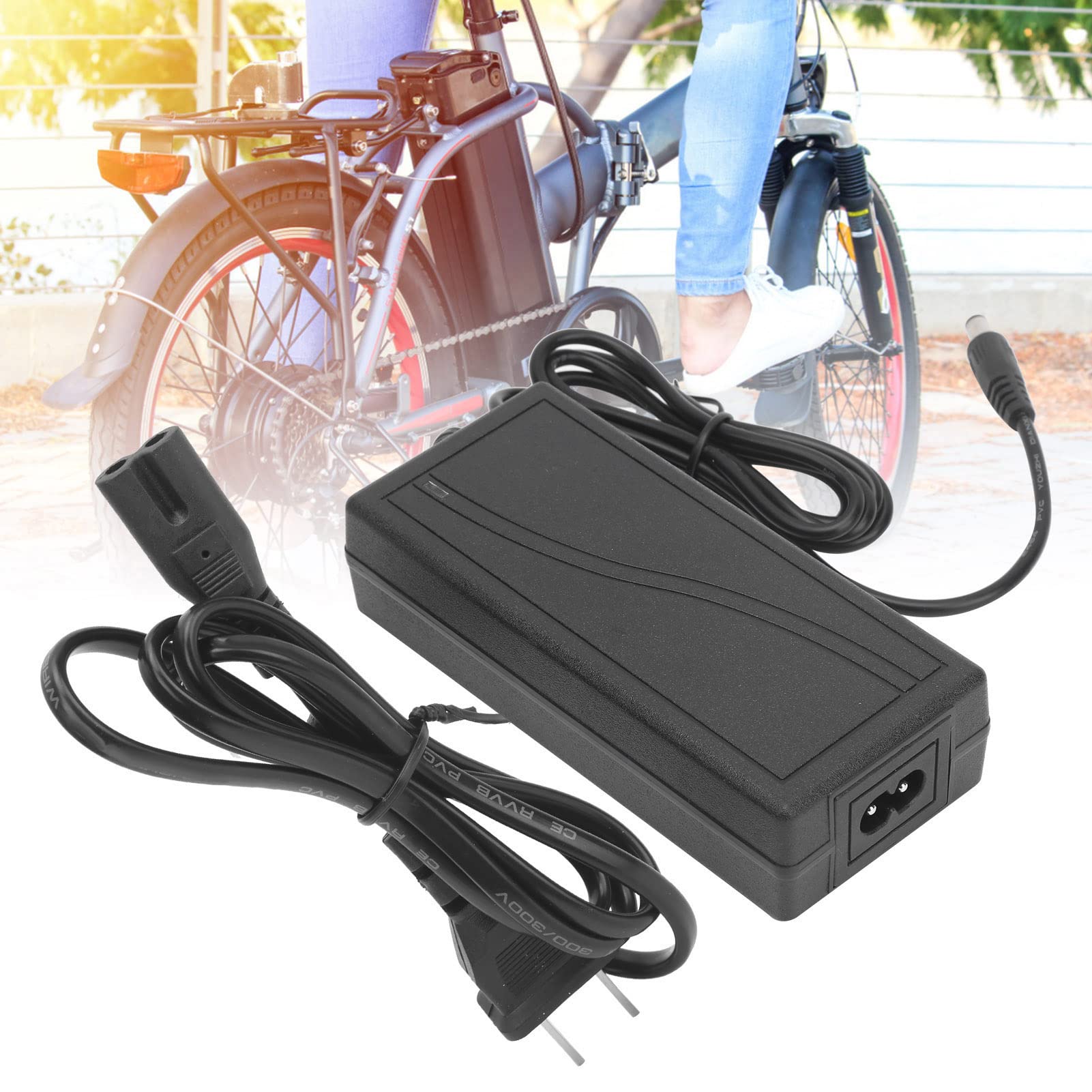 Battery Power Supply Adapter,Battery Chargers 100?240V US Plug 42V 2A Lithium Battery Charger Electric Scooter Charging Adapter Battery Charger for Electric