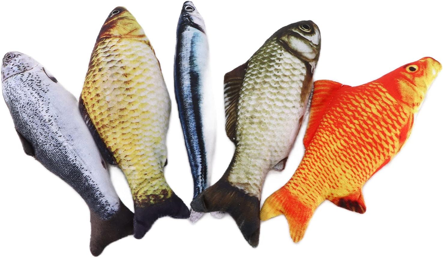 猫のおもちゃの魚のセット ぬいぐるみシミュレーションおもちゃの魚インタラクティブシミュレーション魚のおもちゃキャットニップのおもちゃ魚のおもちゃ猫の おもちゃインタラクティブホーム屋内屋外 破格値下げ