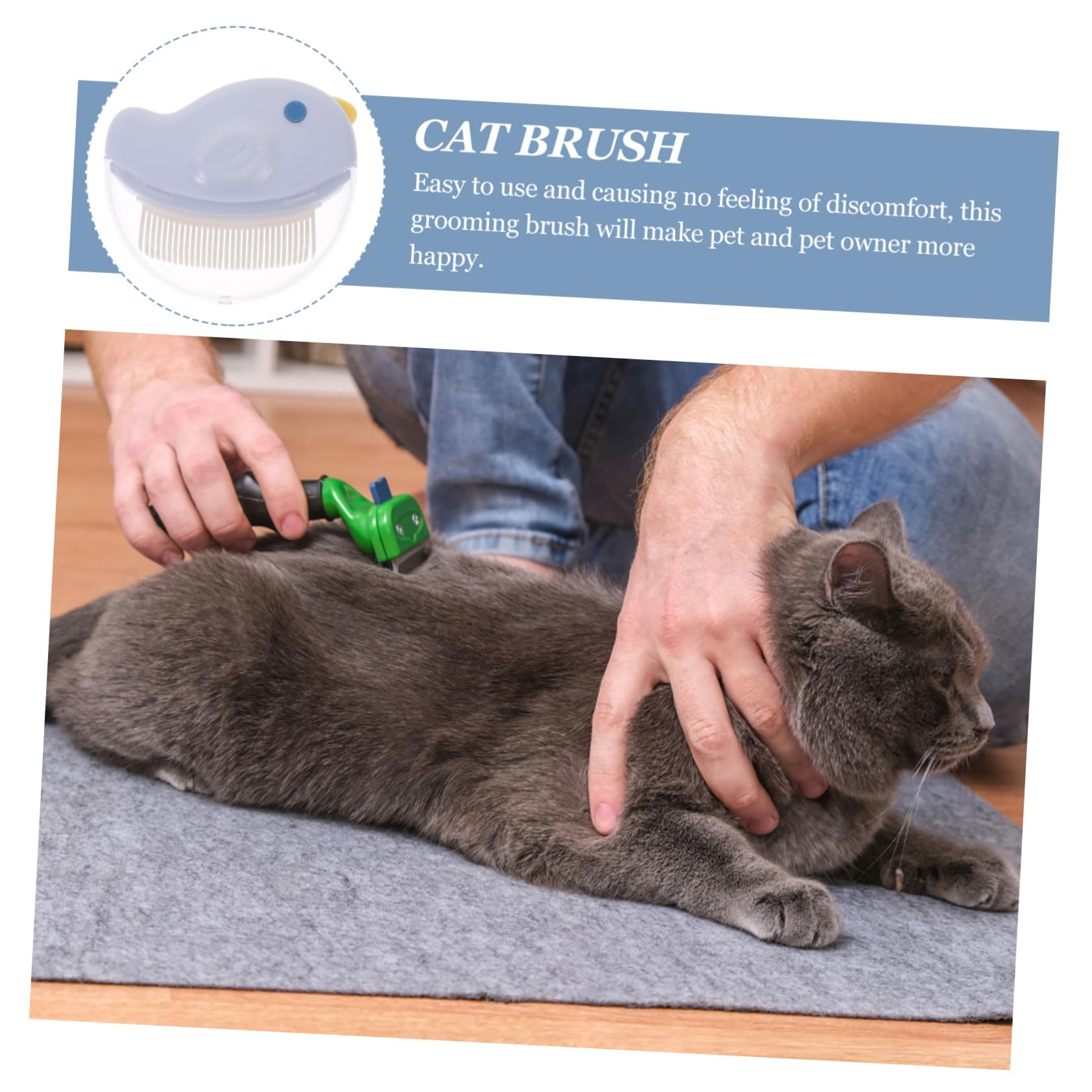 Yardwe 6piezas Peines Para Gatos Cepillos De Limpieza Para Herramienta Quitapelos Para y Gatos Cepillos De Aseo Para De Pelo