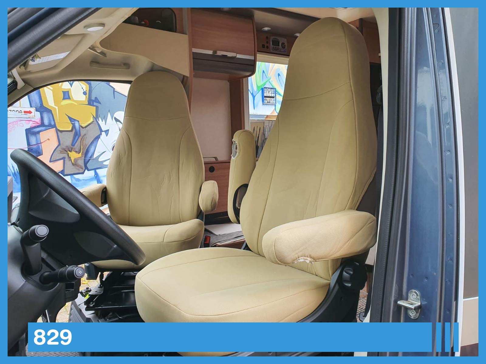 BREMER SITZBEZÜGE Coprisedili per sedili auto compatibili con Fiat Ducato tipo 250 2006 conducente e passeggero Coprisedili FB:903 (rosso/nero