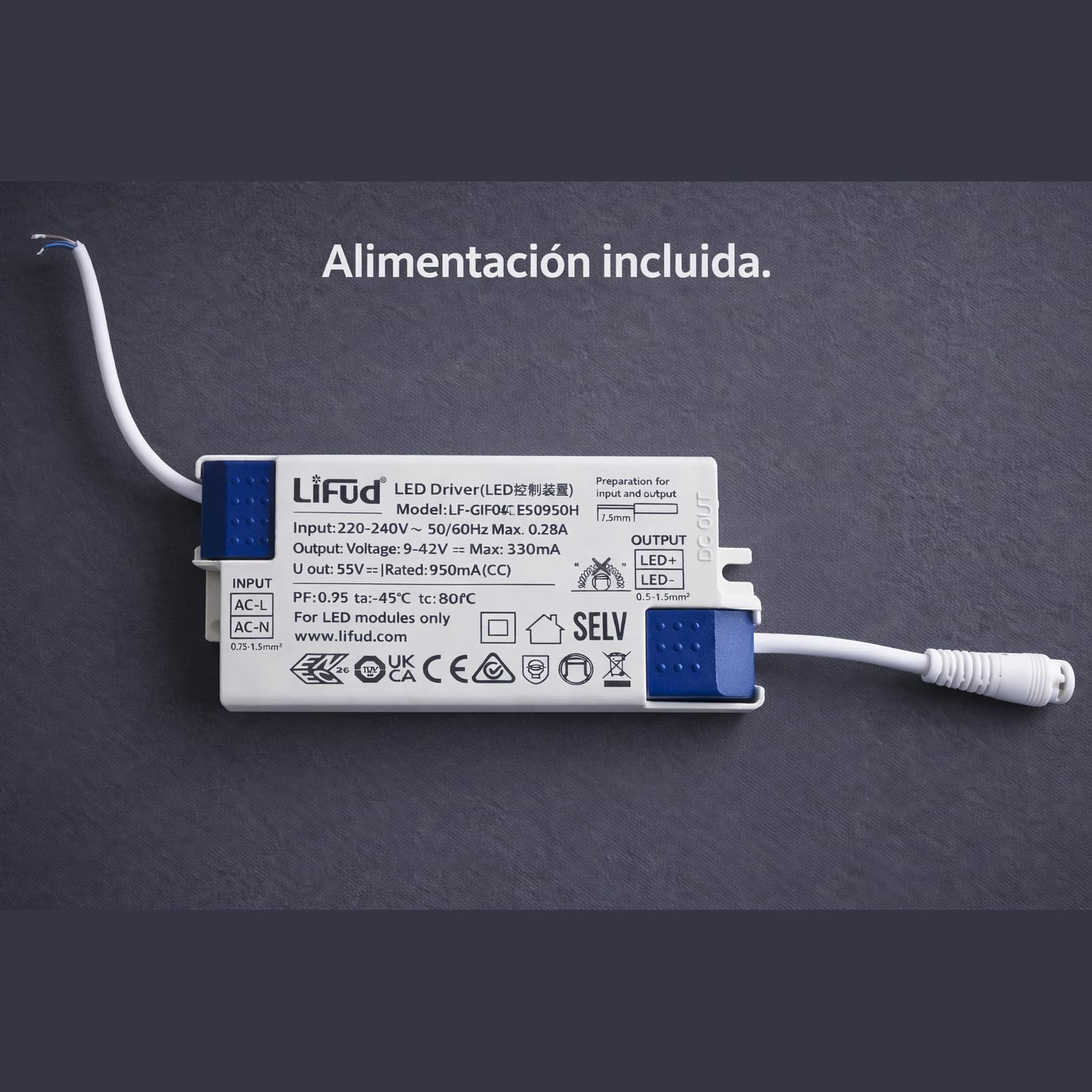 Europalamp - 12 paneles LED Premium Ultra Slim 600 x 600 40 W, blanco neutro 4000 K