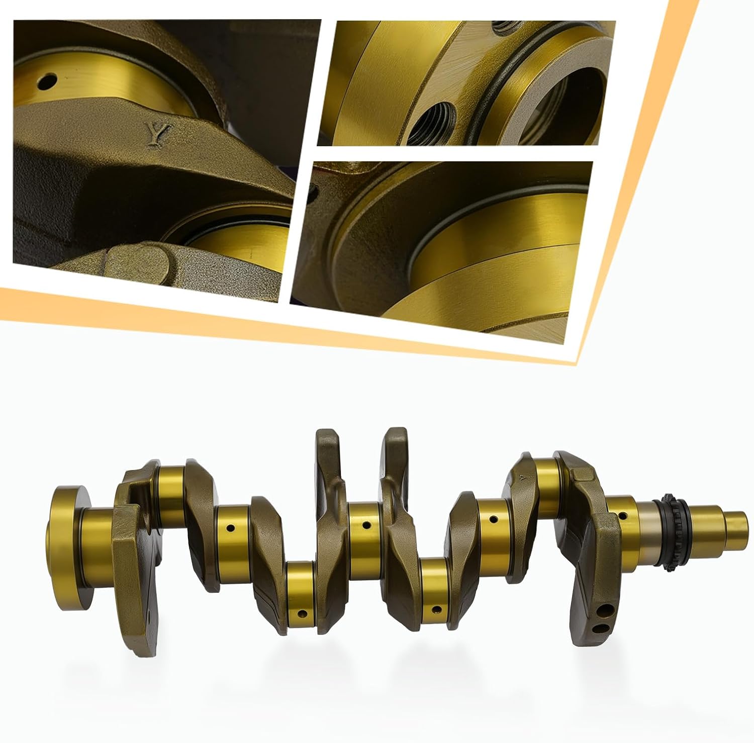 Crankshaft Compatible with Hyundai Elantra KIA Forte 1.8L 2014-2016 Silver Engine Crankshaft, Replace 622V62EH00