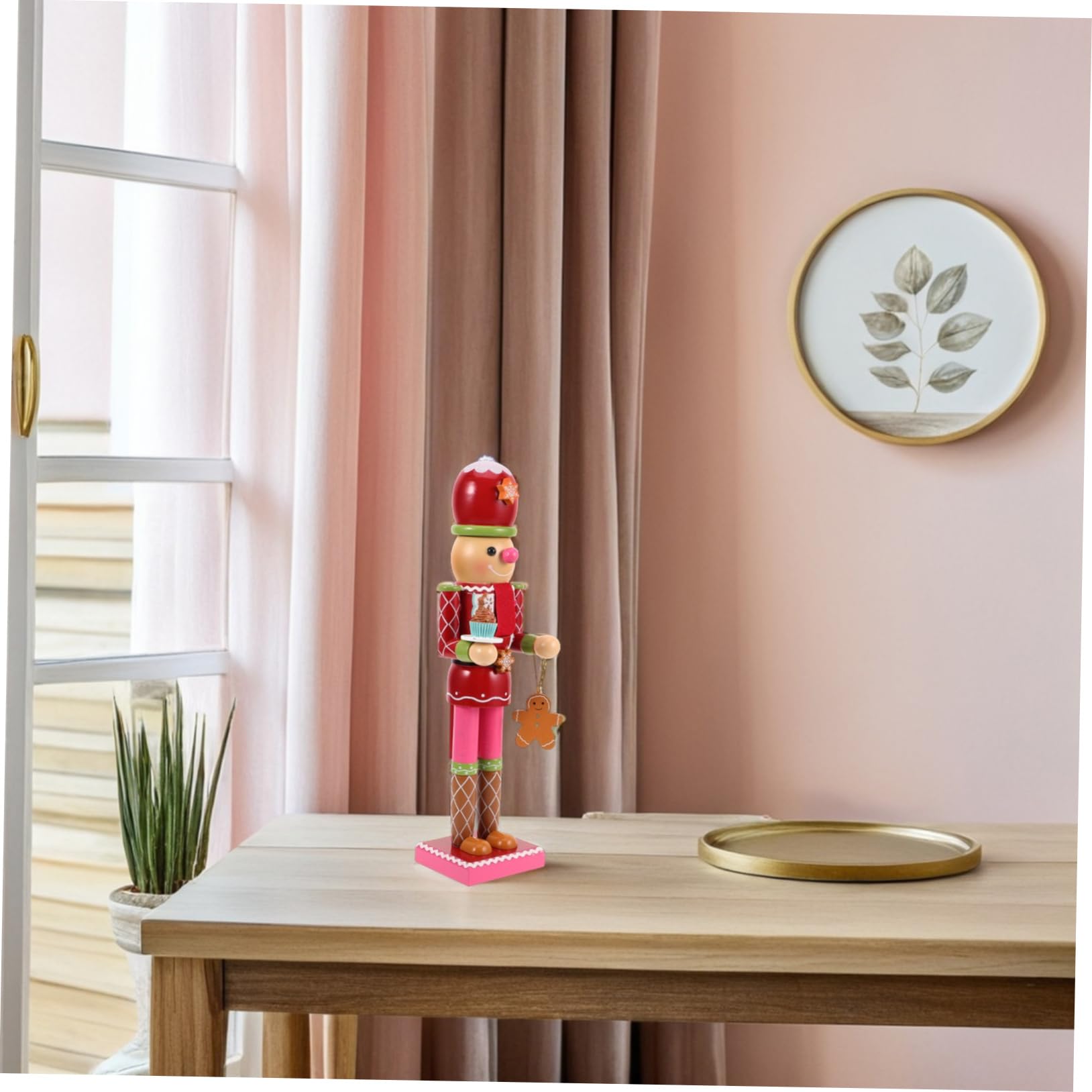 VICASKY Schiaccianoci Soldato Omino di Pan Speziato Decorazione per Casa in Legno Ornamento da Tavolo per Feste di Natale