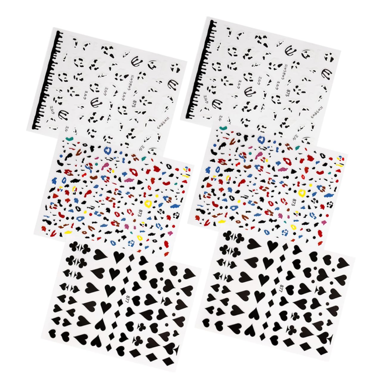 FRCOLOR 30hojas Pegatinas De Uñas De Estampado De De Calcomanías De De Uñas De Nail Art Manicura y Decoración
