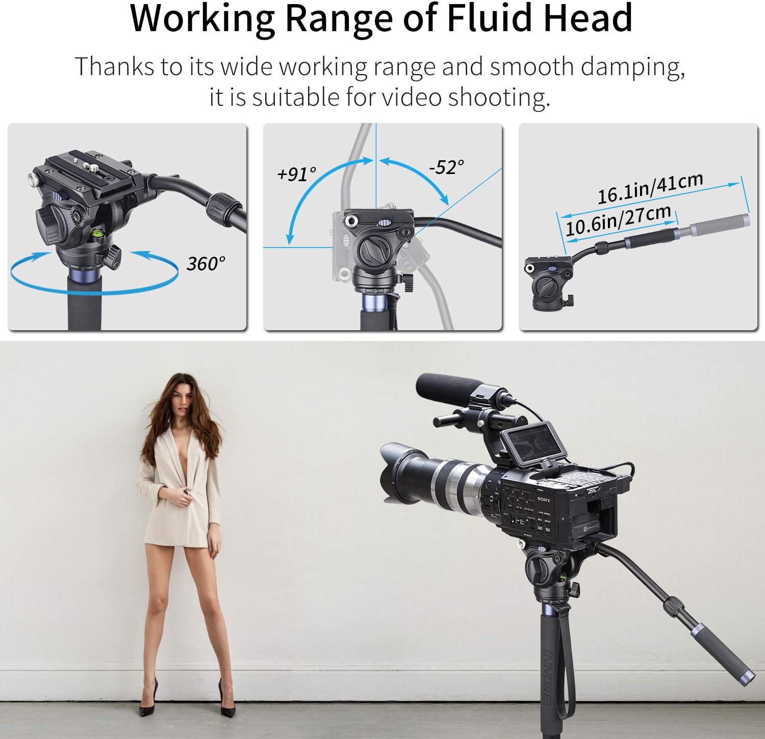 Crеаtіvе Prоduсt Professional Video Monopod Kit-INNOREL VM70K Including CNC Aluminum Fluid Head, Removable Tripod Base and Flexible Monopod Stand for DSLR,Telescopic,Camera,Camcorders (VM70K) 🛒 Crаzу Dеаlѕ Professional Video Monopod Kit-INNOREL VM70K Including CNC Aluminum Fluid Head, Removable Tripod Base and Flexible Monopod Stand for DSLR,Telescopic,Camera,Camcorders (VM70K)