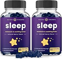 Vista 1 de NutraChamps Sleep Gummies for Adults & Kids, Melatonin Gummies with Chamomile, Valerian & L Theanine, Vegan Childrens Melatonin 3mg, 1.5 mg, or 6mg
