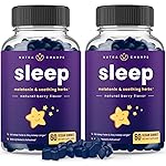 NutraChamps Sleep Gummies for Adults & Kids, Melatonin Gummies with Chamomile, Valerian & L Theanine, Vegan Childrens Melatonin 3mg, 1.5 mg, or 6mg (Pack of 2, 120 Gummy)