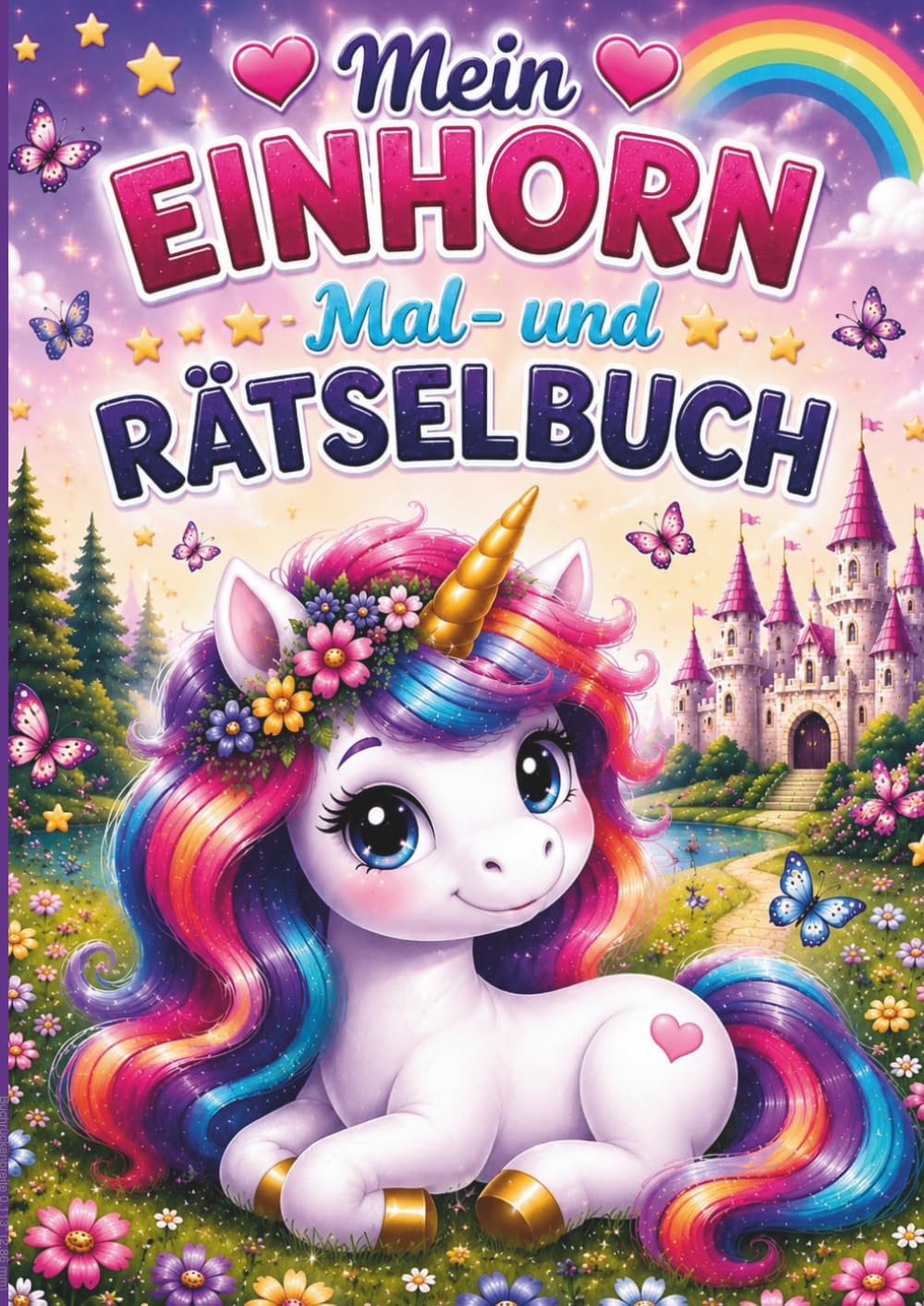 Mein Einhorn Malbuch: Ein Mal und Rätselbuch
