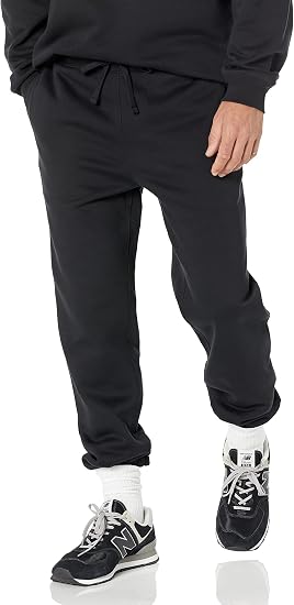 Amazon Essentials Men's Relaxed-Fit Closed-Bottom Sweatpants (Available in Big & Tall)