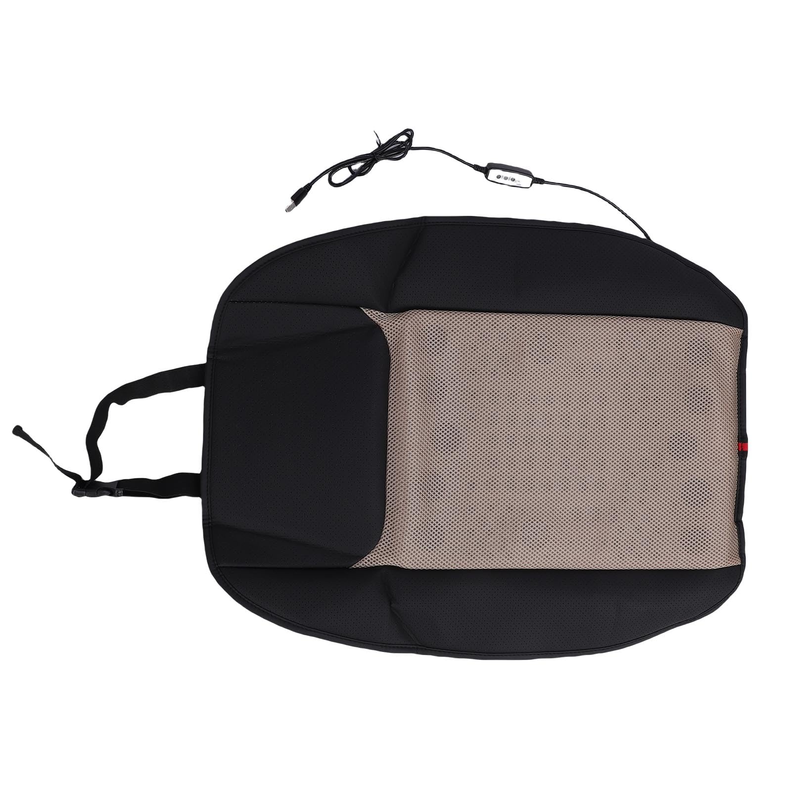 Cuscino per Auto con Raffreddamento Ventilato 3 Impostazioni di Temperatura Connettività USB per Viaggiatori con Camion e (Cuscino schienale)