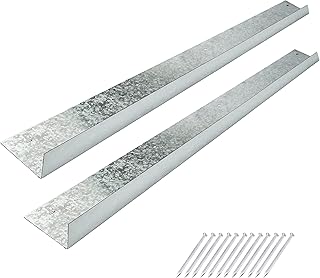 uyoyous 2 Pcs Roof Rain Gutter Diverter 3.28FT Galvanized Steel Roofing Rainwater Diverter Roof