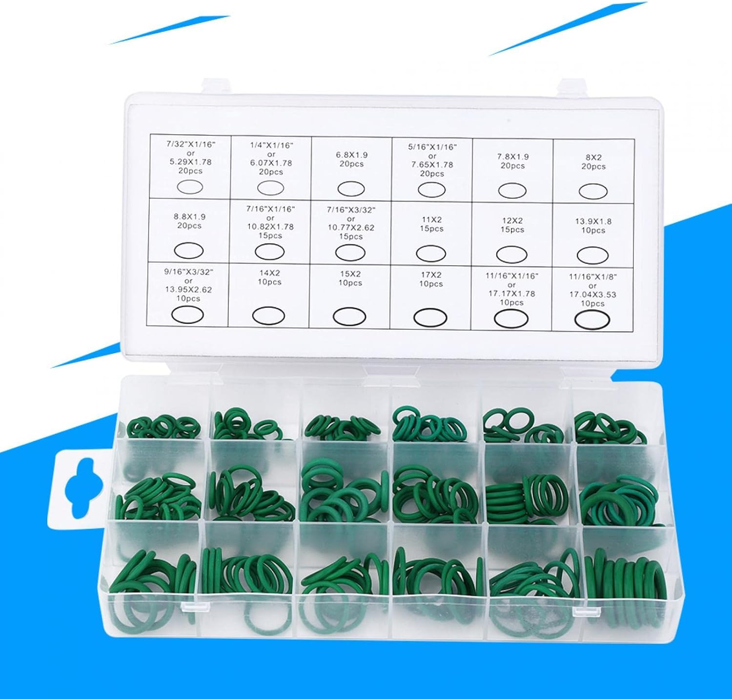新しいスタイル Oリングアソートキット Oリングラバーリング 270個oリング高温耐性シーリングブナ Nラバーリングアソートメントキット Otisoat Com