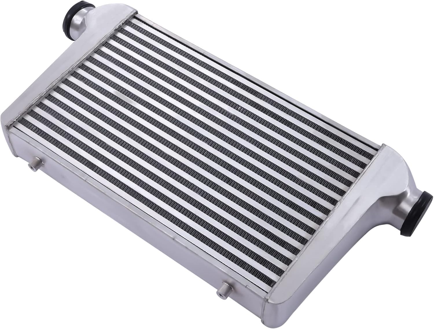 Universal Intercooler, 25"x12"x3" 2.5" Front Mount Intercooler 2.5'' Inlet & Outlet Universal Aluminum Turbo Intercooler with for for All Cars Turbo Charger System (25"x12"x3" 2.5")