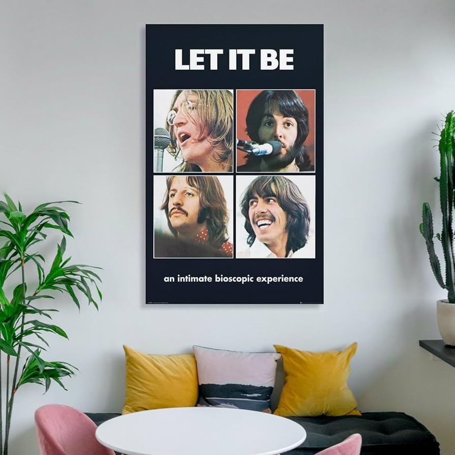 Amazon.co.jp: THE BEATLES ビートルズ (LET IT BE) ポスター