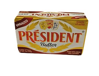 French Imported Unsalted Butter 7oz Pack of 3
