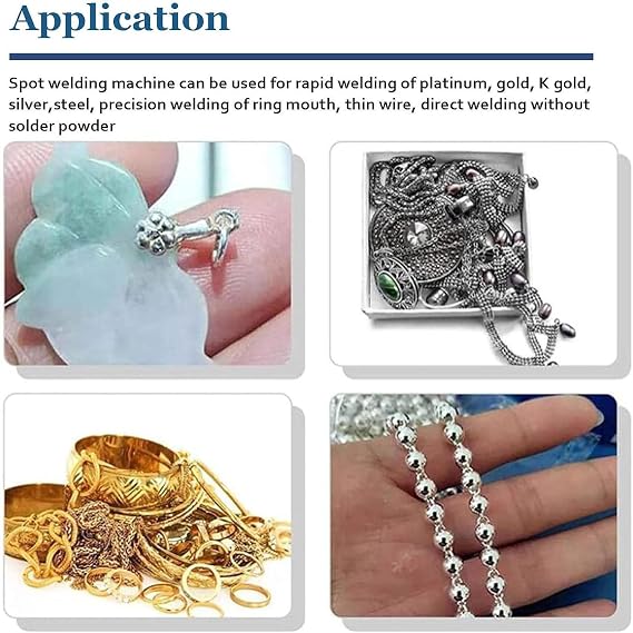 Jewelry Spot Welder,Portable Pulse Arc Argon Welder,50a-600a Automatic Spot Welder,Pulse Argon Arc Welder for Jewelry Welding Jewelry Repair Tools,110V