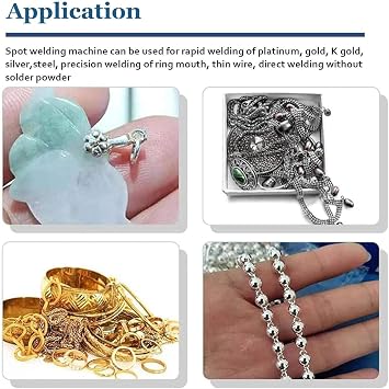 Jewelry Spot Welder,Portable Pulse Arc Argon Welder,50a-600a Automatic Spot Welder,Pulse Argon Arc Welder for Jewelry Welding Jewelry Repair Tools,110V