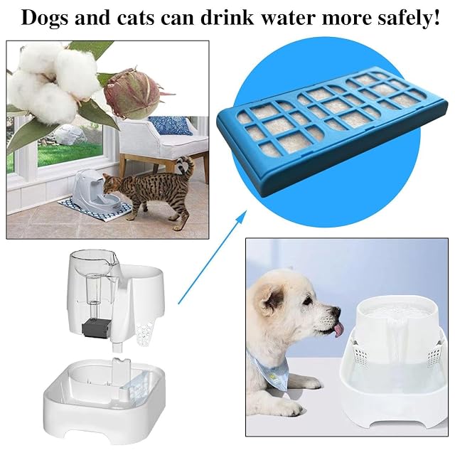 Foto 6 de 6 de CWPFVQA Elemento Filtrante Dispensador De Agua para Mascotas De 12 Piezas