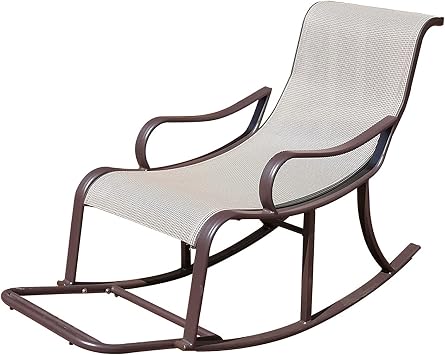Rocking Chair, Aluminum, Garden Chair, Recliner, Lounge Chair, Relax Chair, Cradle Chair, Outdoor, Indoor, Garden, Veranda, For Chaise Chaise Use, Stylish, Nap Chair, Personal Chair Size Chair