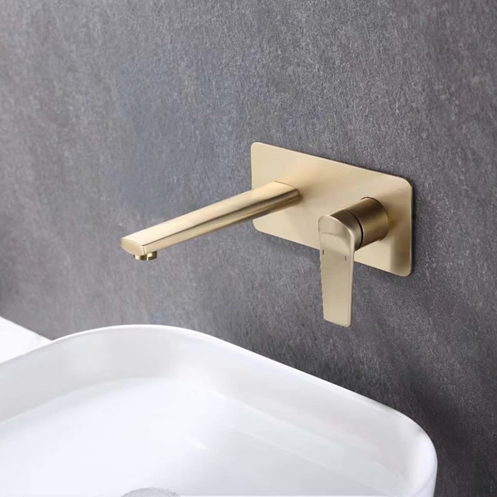 Robinet de salle de bain encastré à 2 trous en laiton chrome