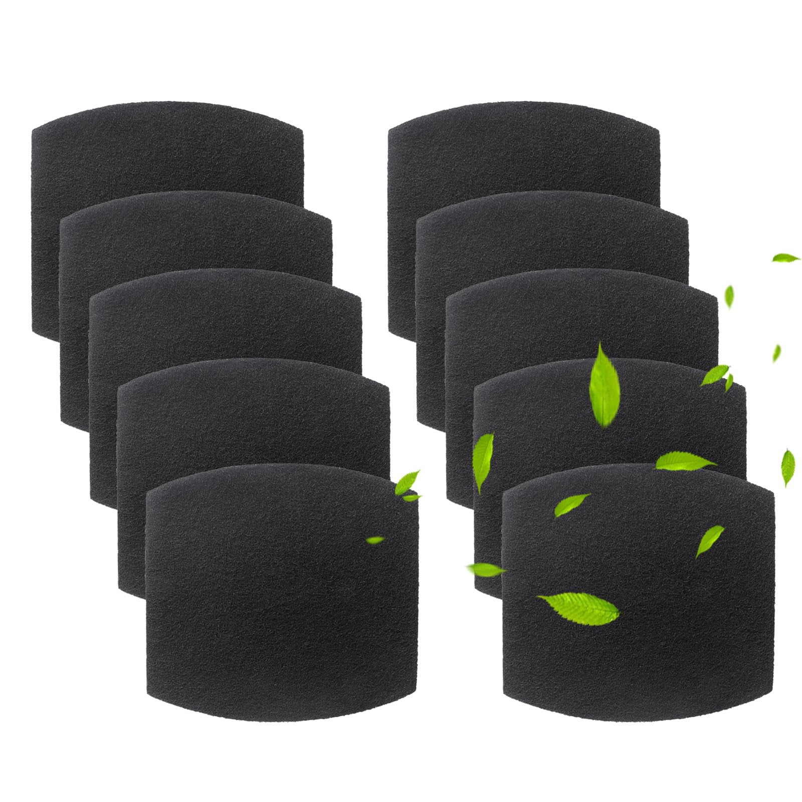 10 Pack Cat Litter Box Replacement Carbon Filters Compatible with Petmate Booda Clean Step Cat Litter Box, Eliminate Odor and Controls Moisture on Pet's Body Keep Home Fresh