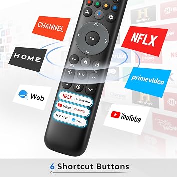 TCL Smart TV Remote Control Voice Remote Control for TCL Android/Google TV