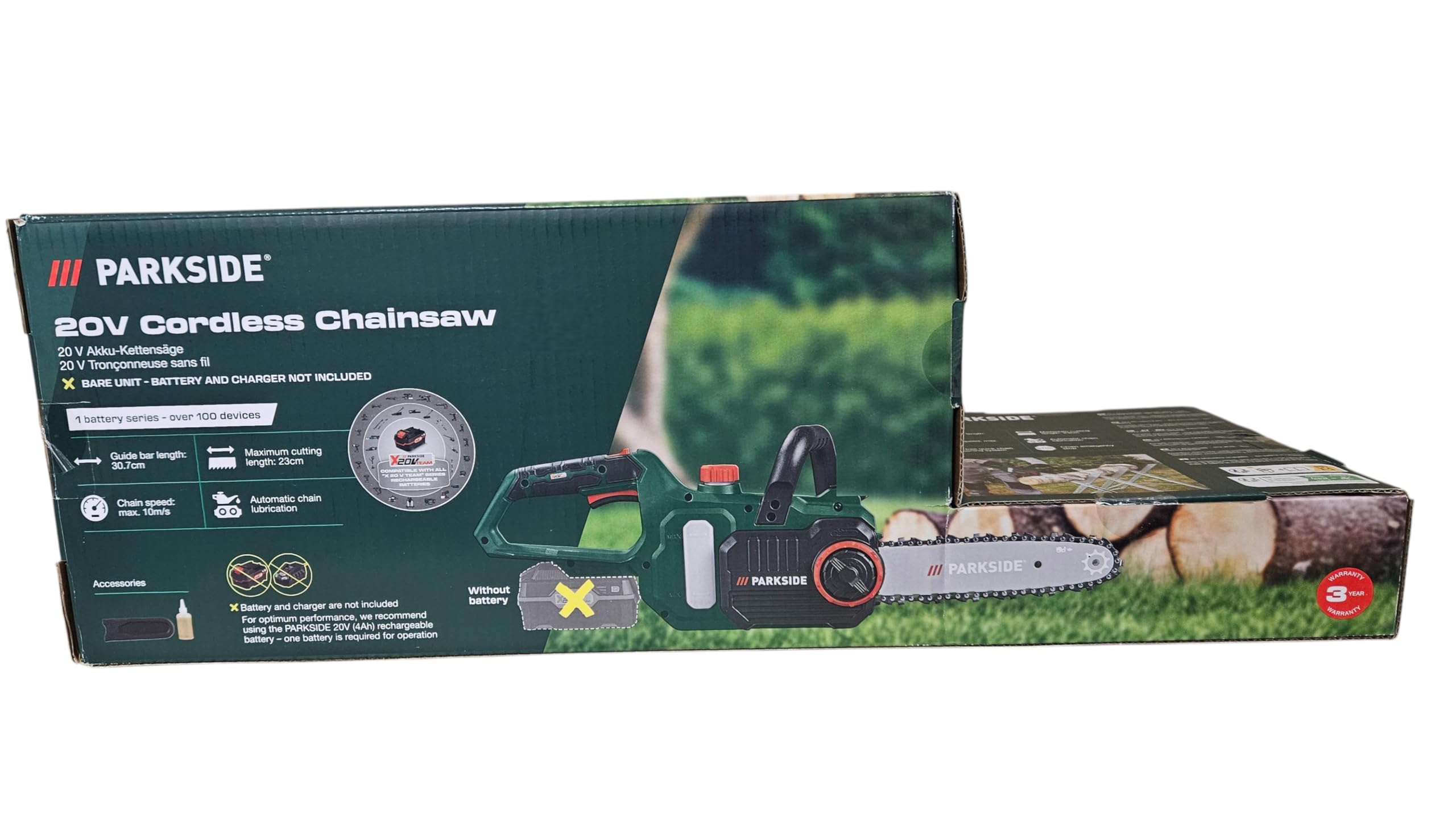 Parkside® PAKS 20-Li C3 Tronçonneuse sans fil 20 V sans batterie ni chargeur