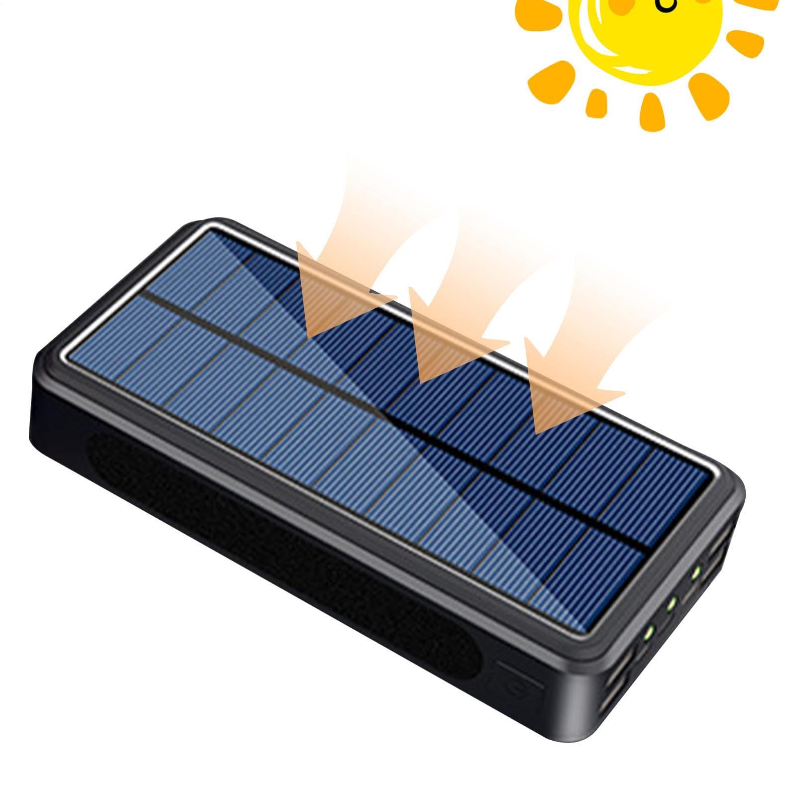 Banca di energia solare-30.000 mAh Batteria esterna, luce LED