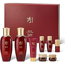 Sooryehan Ginseng Skincare gift Set - Hyobidam Korean Skin Care Set, Premium Gift Set for Intense Hydration, Firm Skin, Wild Ginseng, 13.53 fl oz