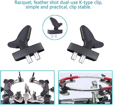 Desktop Badminton Racket Stringing Machine, 6-Point Fixed with Adjustable Wire Pulling Speed, Dual Scale Kg/Lb, for Tennis and Badminton