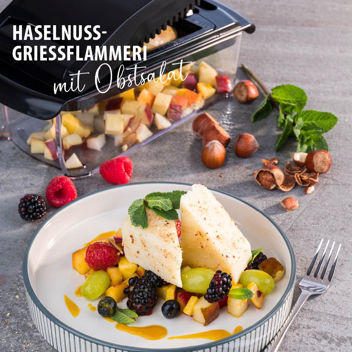 GEFU Würfel- und Stifteschneider TREPPO - Multi Küchenschneider für Obst und Gemüse, Zwiebeln, Pommes Frites, Käse, Salat