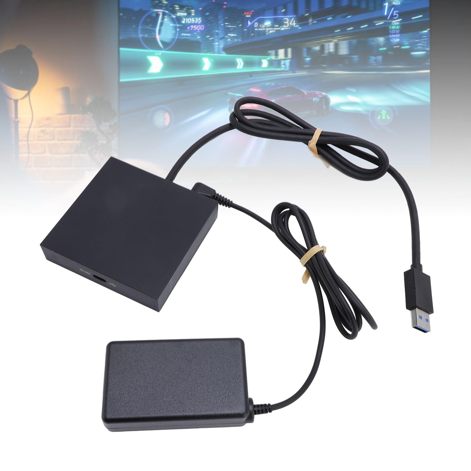 Fabater Adapter PC, Zestaw Akcesoriów 2, Zasilacz i Kabel, Poszerz swoją bibliotekę Gier Dzięki Zwiększonej Kompatybilności z SteamVR2 (wtyczka UE)