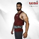 USI Universal Weight Lifting Belt, 790CSL4 Leather Power Lifting Belt for Men & Women Weightlifting Competition Workout Training Weight Support Belt (Camo, 4 Inch Wide, Large) gallery image