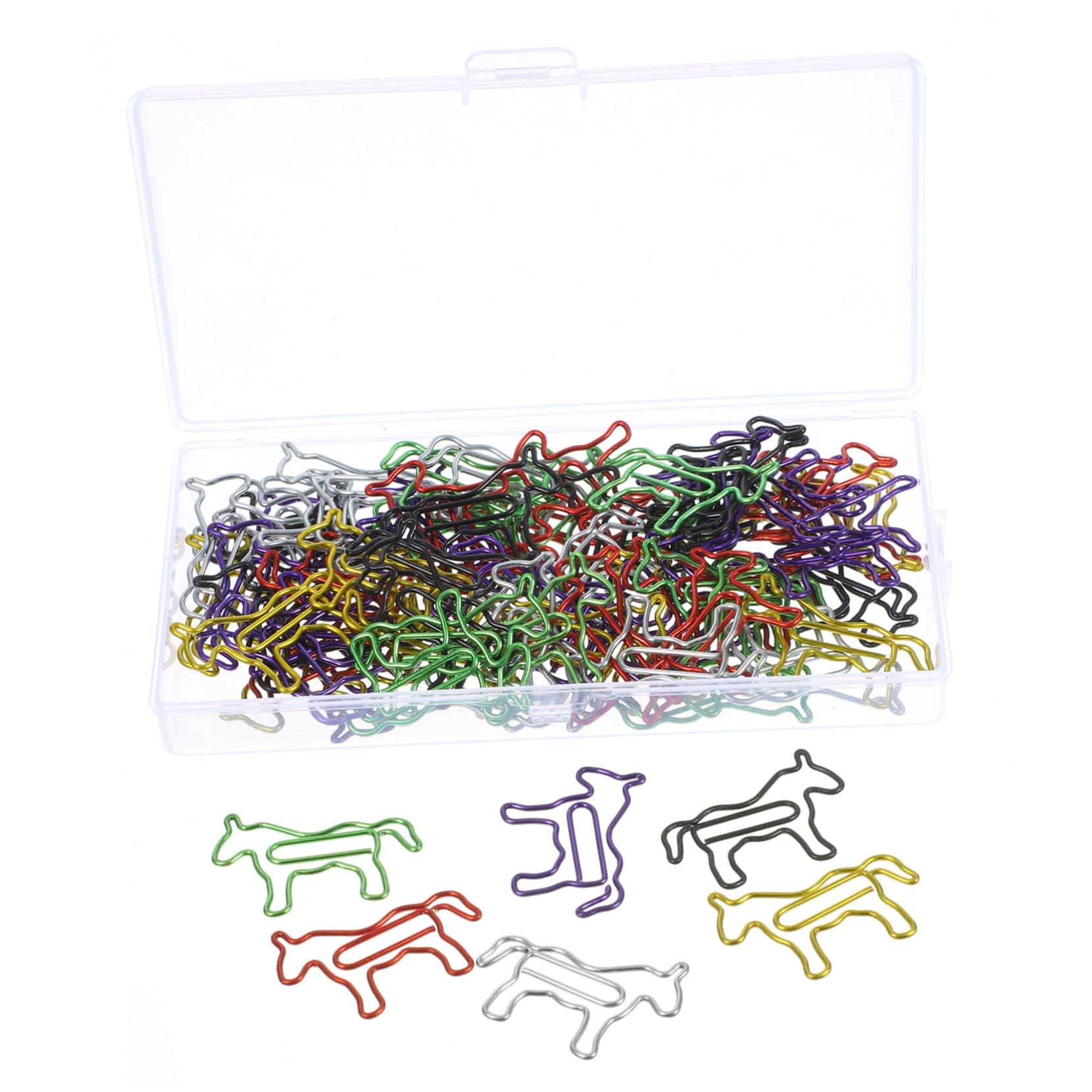 Uonlytech 5 Set Fermagli Per Carta Colorati Clip Decorative Per Ufficio Per Documenti Foto E Clip Pratiche E Convenienti Per Scuole E Uffici 80 Pezzi * 5