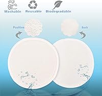 Vista 5 de PHOGARY 14PCS Washable Nursing Pads, Reusable Organic Bamboo Breast Pads with Laundry Bag and Storage Bag - Soft, Absorbent, Hypoallergenic, Eco